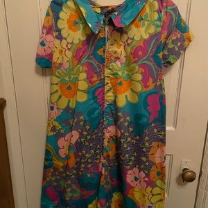 Vintage Psychedelic Swing Dress